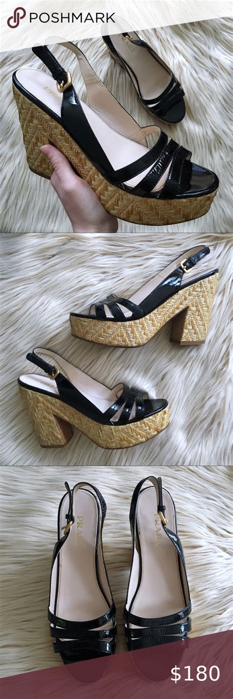 prada wicker heel|prada high heeled sandals.